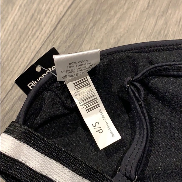 Black Two Piece Bathing Suit - Picture 3 of 5